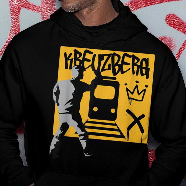 Berlin Kreuzberg Friedrichshain District Graffiti Crown U-Bahn Kapuzenpullover Lustige Geschenke