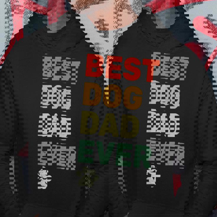 Best Dog Dad Ever -Intage Dog Daddy Retro Doggy Father Felpa con cappuccio Regalos divertidos