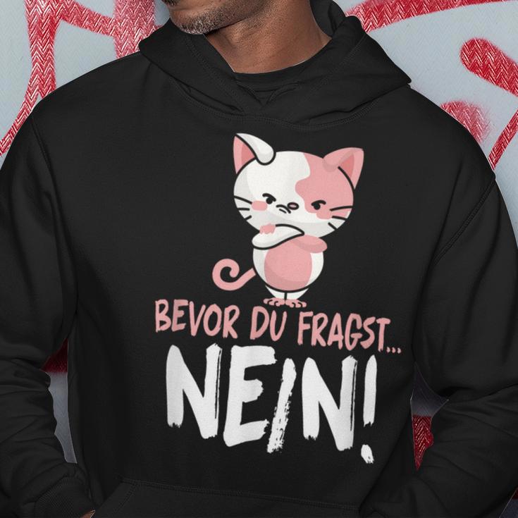 Bevor Du Fragst Nein Cat Kapuzenpullover Lustige Geschenke