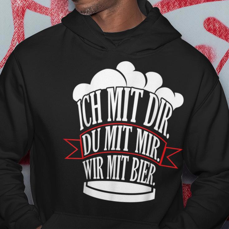 Bff Ich Mit Dir Du Mit Mir Wir Mit Bier Partner Kapuzenpullover Lustige Geschenke