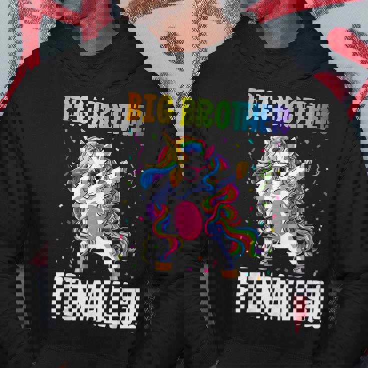 Big Brother Finally Dabbing Unicorn Boys Big Brother Felpa con cappuccio Regalos divertidos
