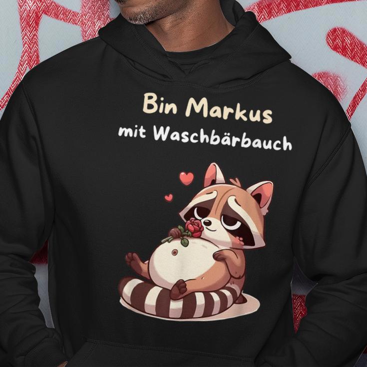 Bin Markus With Wash-Bärbauch Kapuzenpullover Lustige Geschenke