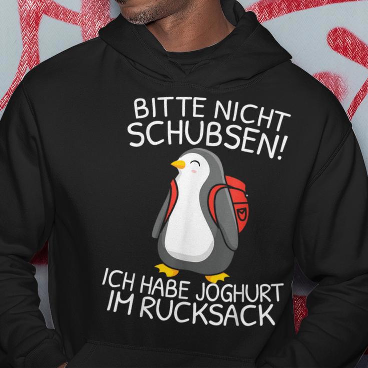 Bitte Nicht Schubsen Ich Habe Yoghurt Im Rucksack German Kapuzenpullover Lustige Geschenke