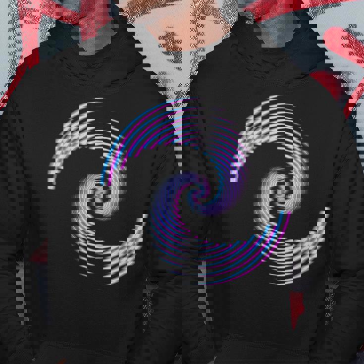 Blur Glitch Spiral Music Festival Abbigliamento Felpa con cappuccio Regalos divertidos