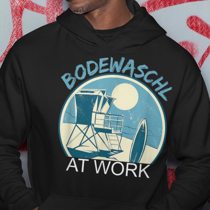 Bodewaschl At Work Bathmeister Lifeguard Kapuzenpullover Lustige Geschenke