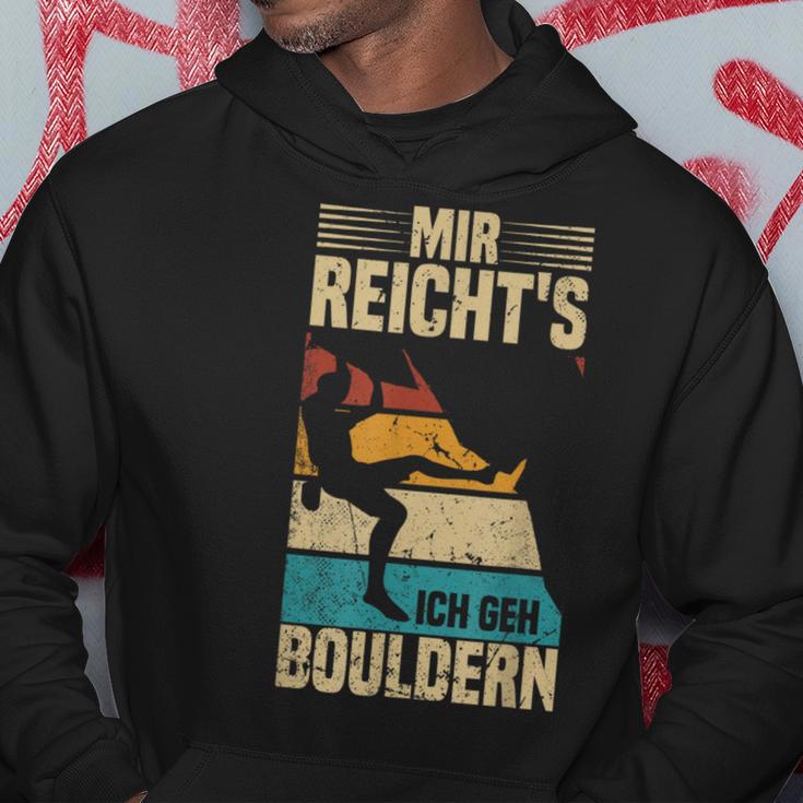 Bouldering Retro Mountain Climbing Mir Reicht's Ich Geh Bouldering Kapuzenpullover Lustige Geschenke