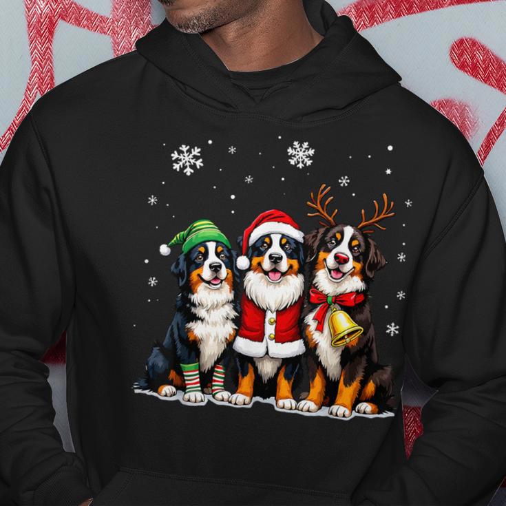 Sweat à Capuche De Noël Bouvier Bernois - Design Mignon Avec Père Noël Et Chien - Pour Femmes, Hommes, Enfants - Cadeau De Noël Humoristique - 2