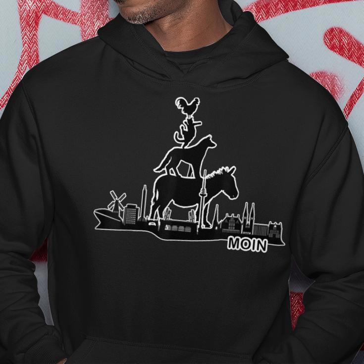 Bremer Stadtmusikanten Fan Moin Hb Bremen Animals Bremerhaven Kapuzenpullover Lustige Geschenke