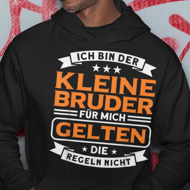 Bruder Für Mich Geln Die Regeln Nicht Kleiner Bruder German Lang Kapuzenpullover Lustige Geschenke