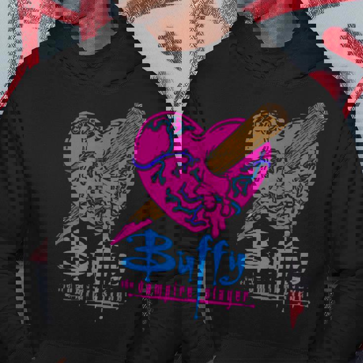 Buffy Theampire Slayer Cuore Scomposto Colorato Felpa con cappuccio Regalos divertidos