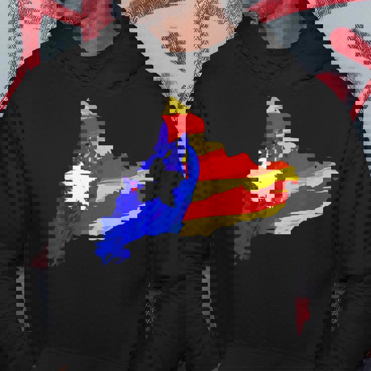Camicia Bandiera Catalogna Catalunya Independence Felpa con cappuccio Regalos divertidos