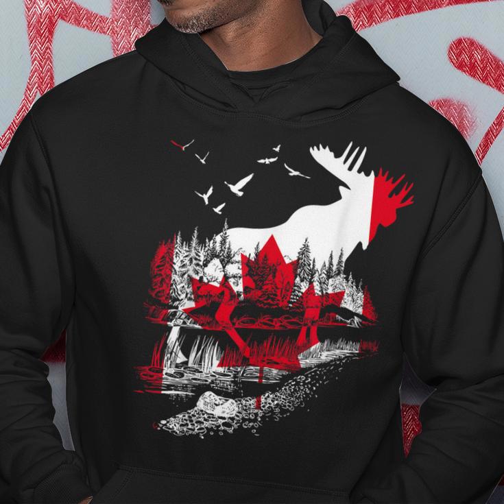 Canada Flag Moose Canada Kapuzenpullover Lustige Geschenke