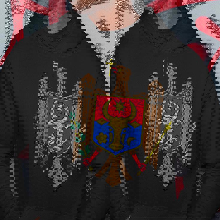 Cappotto Di Bandiera Nazionale Moldova Felpa con cappuccio Regalos divertidos