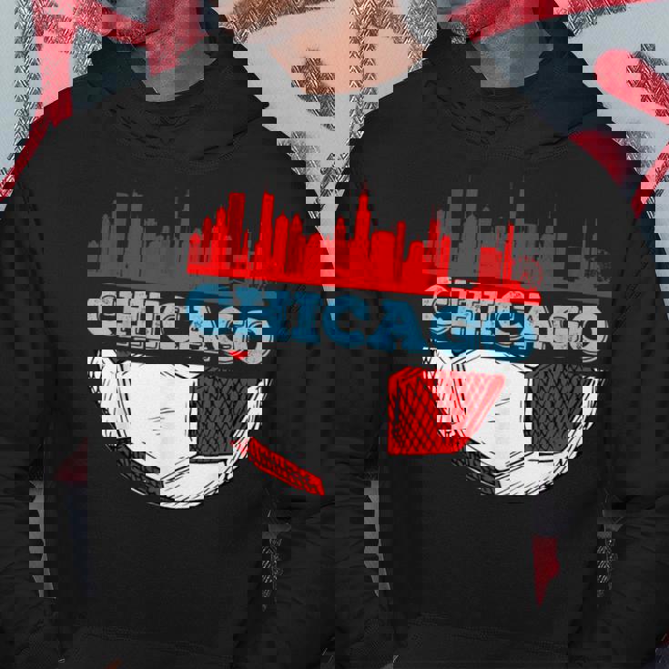 Chicago Skyline Chicago Soccer Futbol Lover Hoodie Personalized Gifts