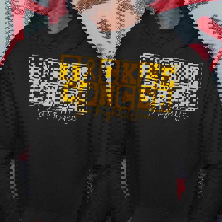 Childhood Cancer Awareness Tackle Childhood Cancer Football Hoodie Unique Gifts