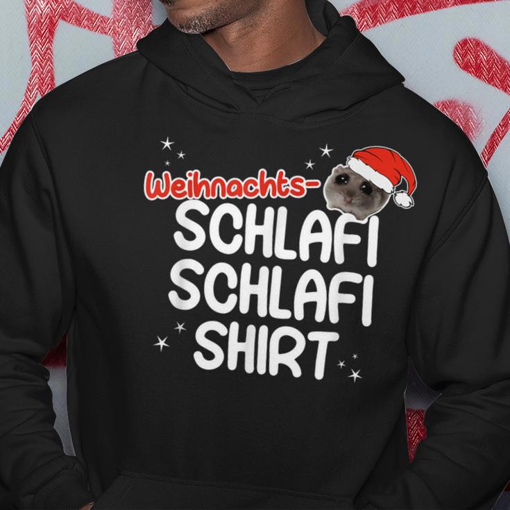 Christmas Sleep Sad Hamster Schlafi Schlafi Kapuzenpullover Lustige Geschenke