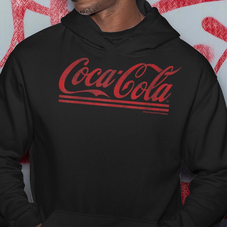 Coca-Cola Distressed Cursive Logo Kapuzenpullover Lustige Geschenke