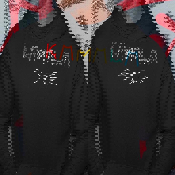 Commala Cat Lettering Positive Cat Letters Hoodie Unique Gifts