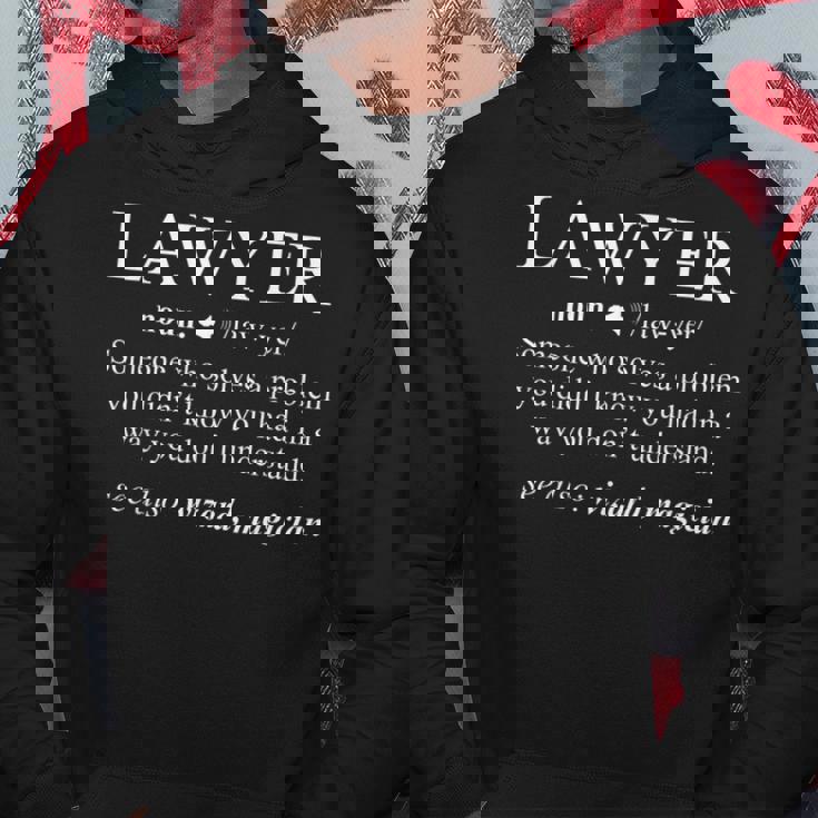 Con Scritta Lawyer Definition Divertente Per Avvocato Felpa con cappuccio Regalos divertidos