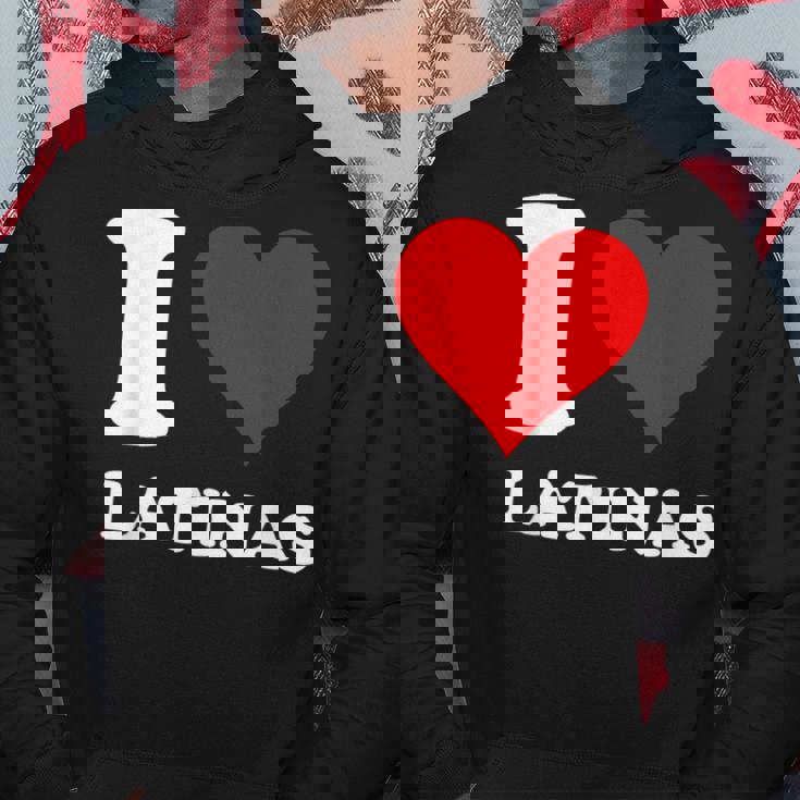 Corazón Rojo I Love Latinas Sudadera Regalos divertidos