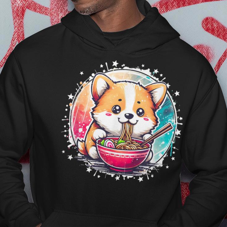 Corgi Dog Ramen Noodles Anime Cute Kawaii Manga Corgi Dog Kapuzenpullover Lustige Geschenke