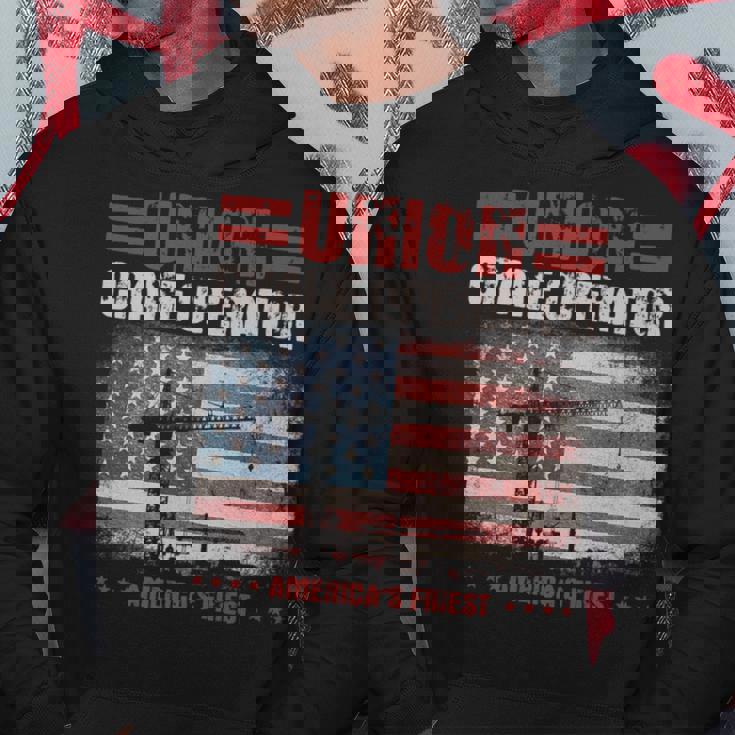Crane Operator Union Patriotic American Flag Hoodie Unique Gifts