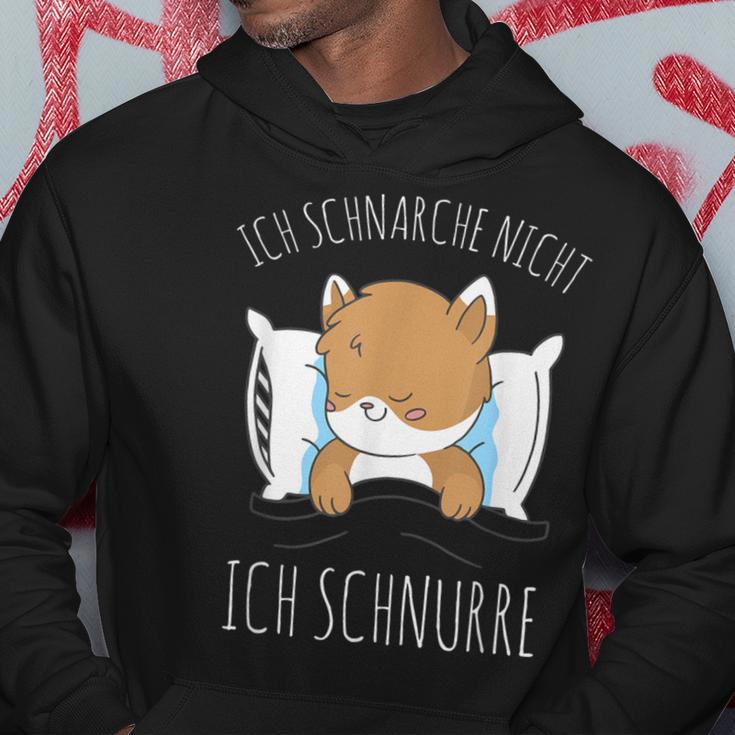 Cute Cat Pyjamas Ich Schnarche Nicht Ich Schnurre Kapuzenpullover Lustige Geschenke