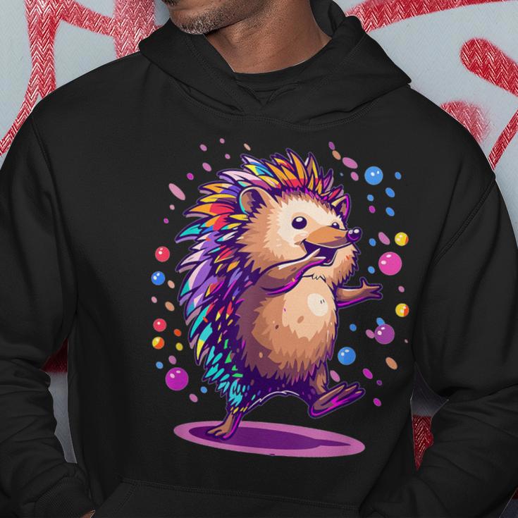 Cute Hedgehog Dancing Kapuzenpullover Lustige Geschenke