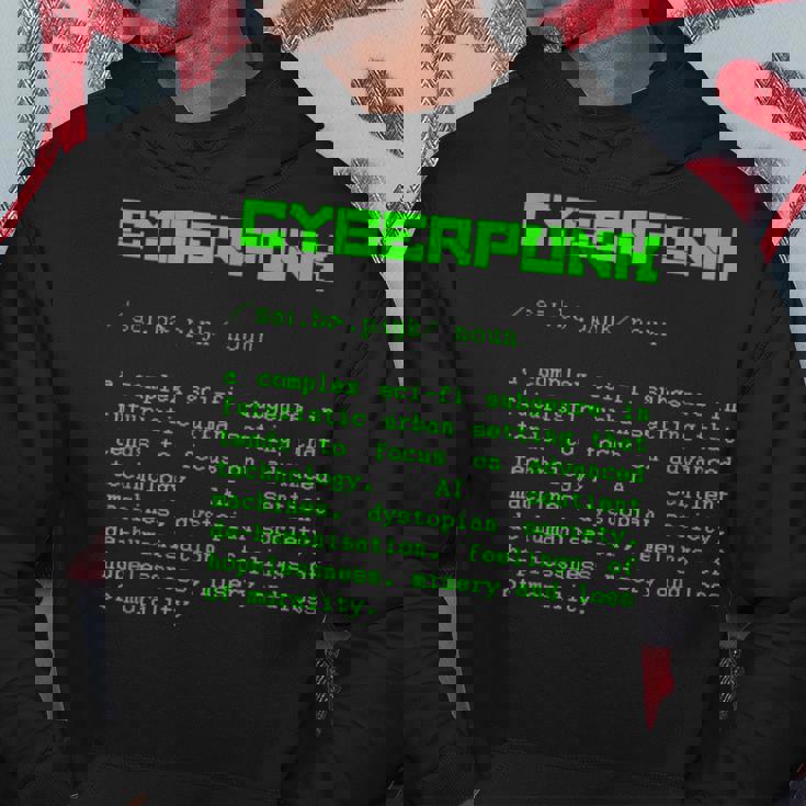 Cyberpunk Word Definition Cyberpunk Sudadera Regalos divertidos