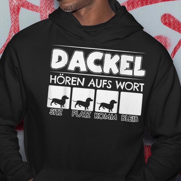 Dachshund Hören Aufs Wort Dachshund Rauhaardackel Dwarf Dachshund Kapuzenpullover Lustige Geschenke