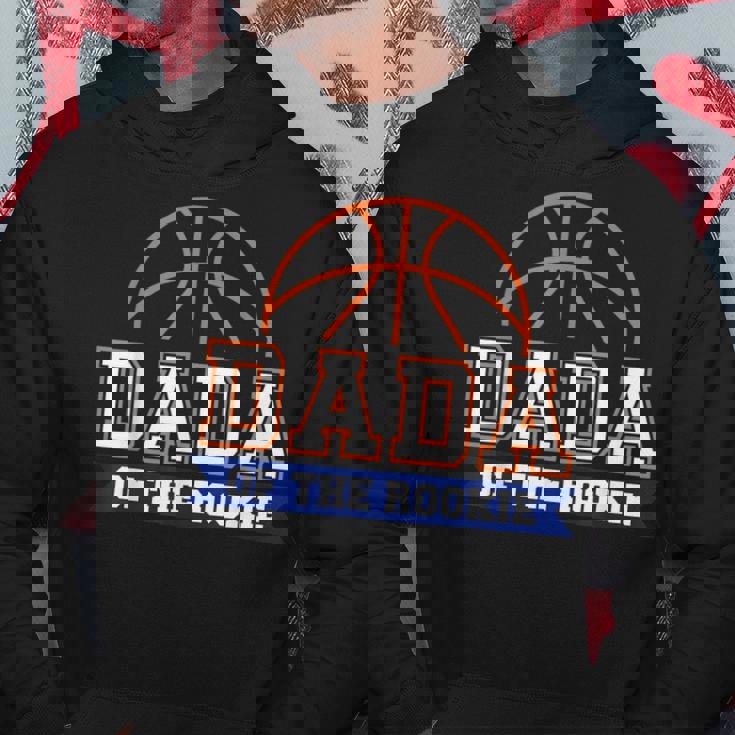 Dada Of Rookie 1St Birthday Basketball Theme Matching Party Hoodie Funny Gifts