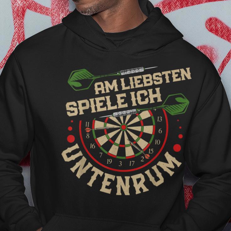 Dart Player Am Liebsten Spiele Ich Untertenrum Kapuzenpullover Lustige Geschenke