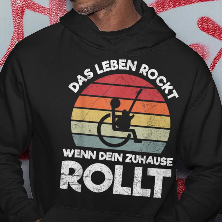 Das Leben Rockt Wenn Dein Zuhause Rollen Wheelchair Saying S Kapuzenpullover Lustige Geschenke