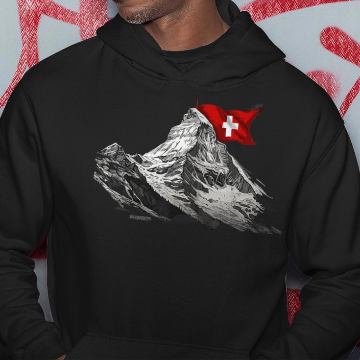 Das Matterhorn In Zermatt Switzerland Alps Mountain Kapuzenpullover Lustige Geschenke