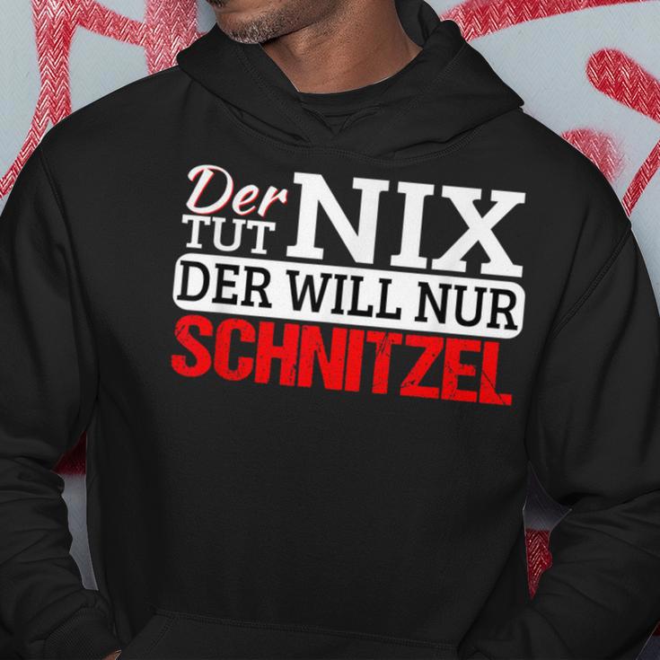 Der Tut Nix Der Will Nur Schnitzel Schnitzelliebe Kapuzenpullover Lustige Geschenke