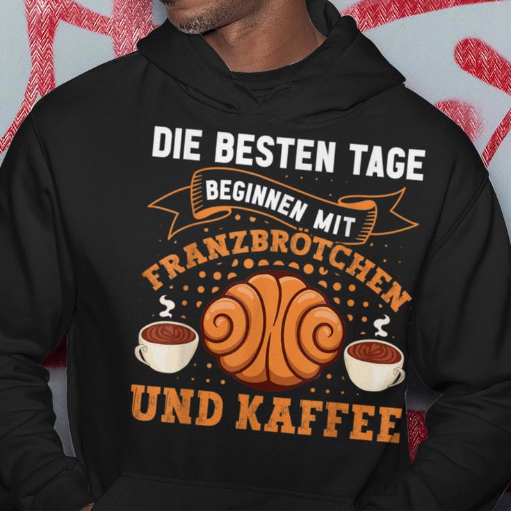 Die Besten Tagen Beginnen Mit Franzbrötchen & Kaffee Hamburg Kapuzenpullover Lustige Geschenke