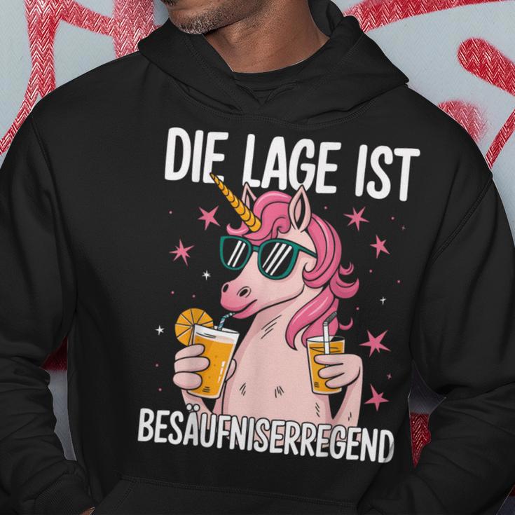 Die Lage Ist Besäufniserregend Saying Party Outfit Kapuzenpullover Lustige Geschenke