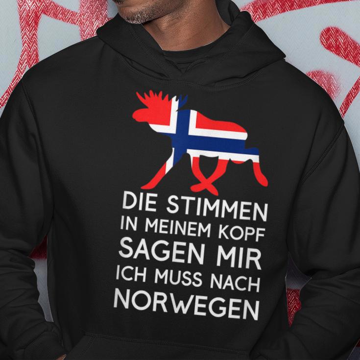 Die Stimmen In Mein Kopf Sagen Mir Ich Muss Nach Norwegian S Kapuzenpullover Lustige Geschenke