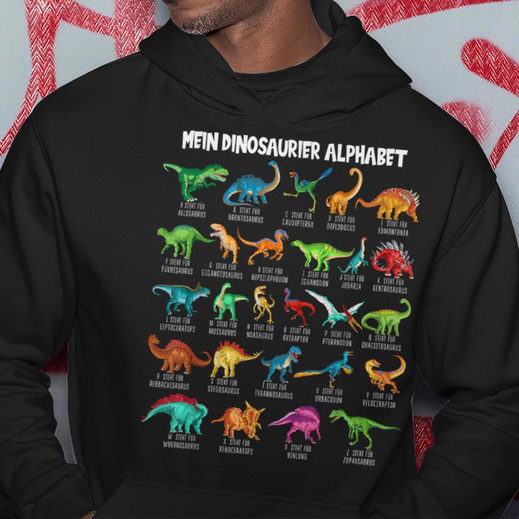 Dinosaur Types Alphabet A-Z Dino Abc T-Rex Dinosaur Kapuzenpullover Lustige Geschenke