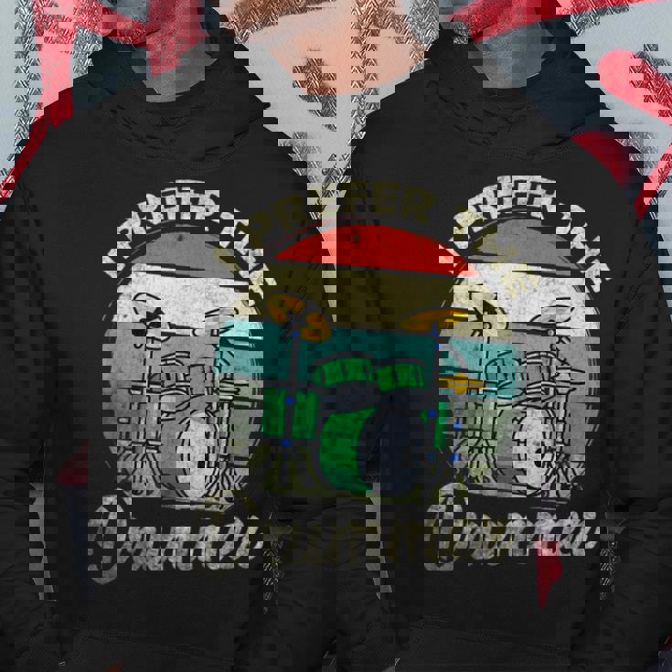 Divertido Rock Music Band Drum Player Retrointage Sudadera Regalos divertidos