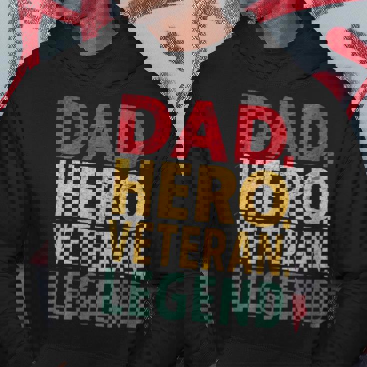 Donna eteran's Dad Graphics Dad Heroeteran Legend Con Collo A Felpa con cappuccio Regalos divertidos