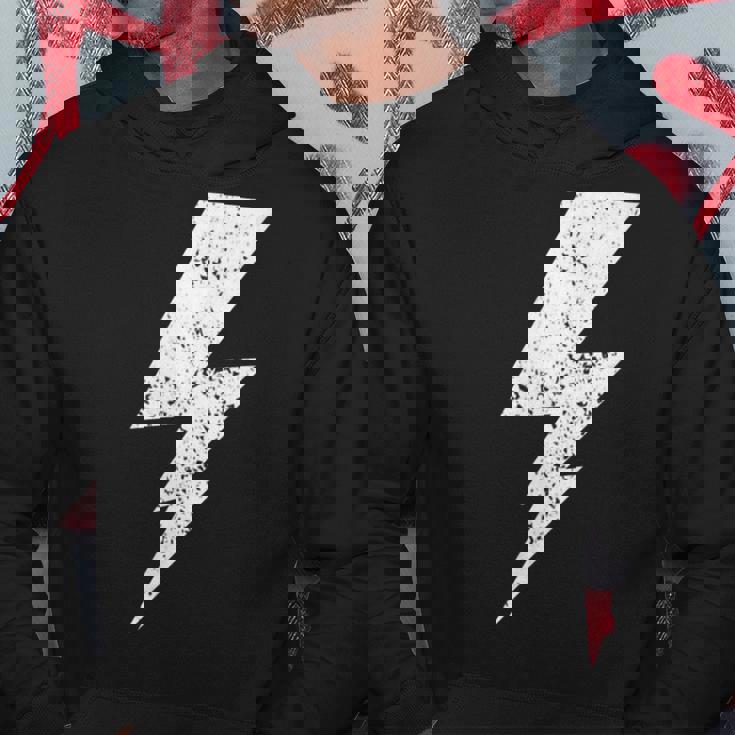 Donna Retro Bolt Lightningintage Grafico Con Collo A Felpa con cappuccio Regalos divertidos