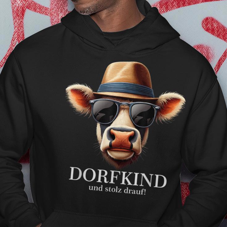 Dorfkind Und Stolz Drauf Traktor Bauern & Landwirt Cow Kapuzenpullover Lustige Geschenke