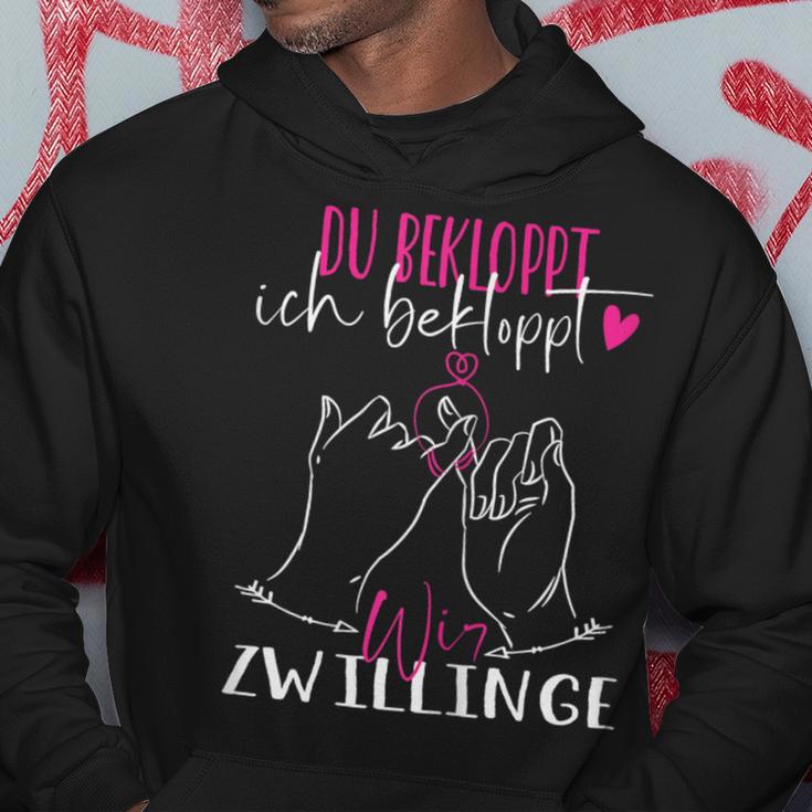 Du Bekloppt Ich Bekloppt Kapuzenpullover Lustige Geschenke