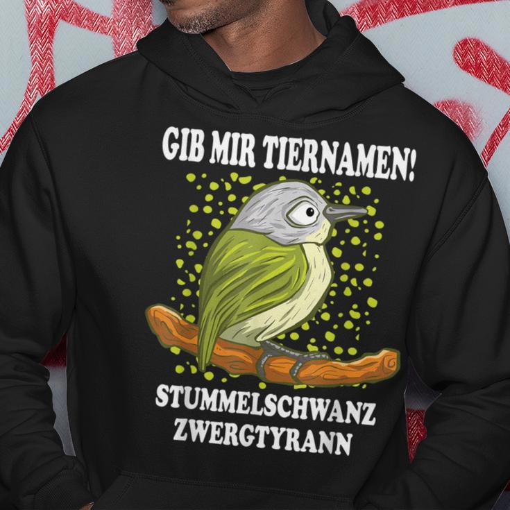 Dwarf Tyrann I Ornitology Bird Animal Name Fun Kapuzenpullover Lustige Geschenke