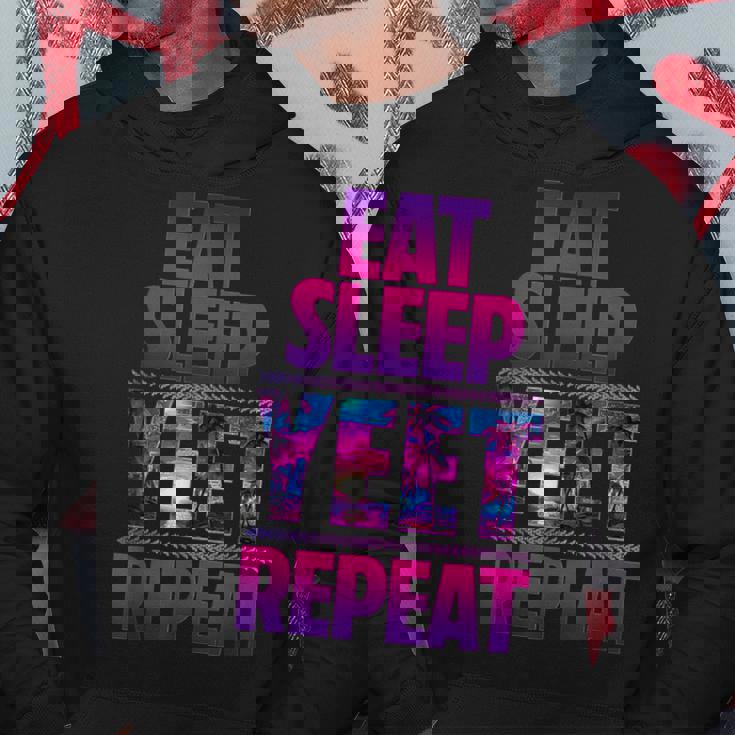 Eat Sleep Yeet Repeat Vintage Yeet Apparel Hoodie Funny Gifts