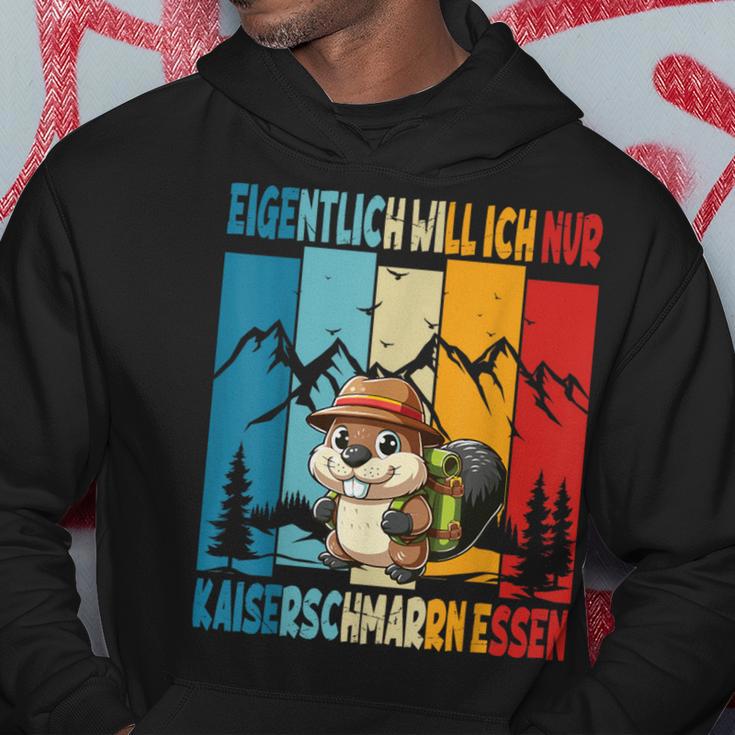 Eigentlich Will Ich Nur Kaiserschmarrn Essen Alpenmarmeltier Kapuzenpullover Lustige Geschenke