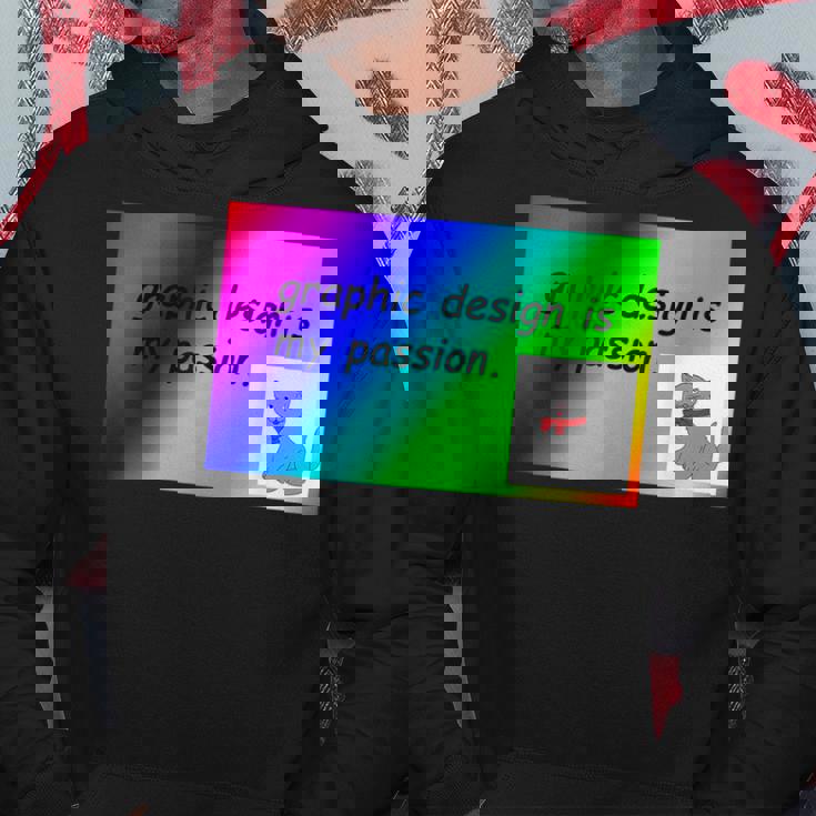 El Diseño Gráfico Es Mi Pasión Arco Iris Comic Sans Sudadera Regalos divertidos