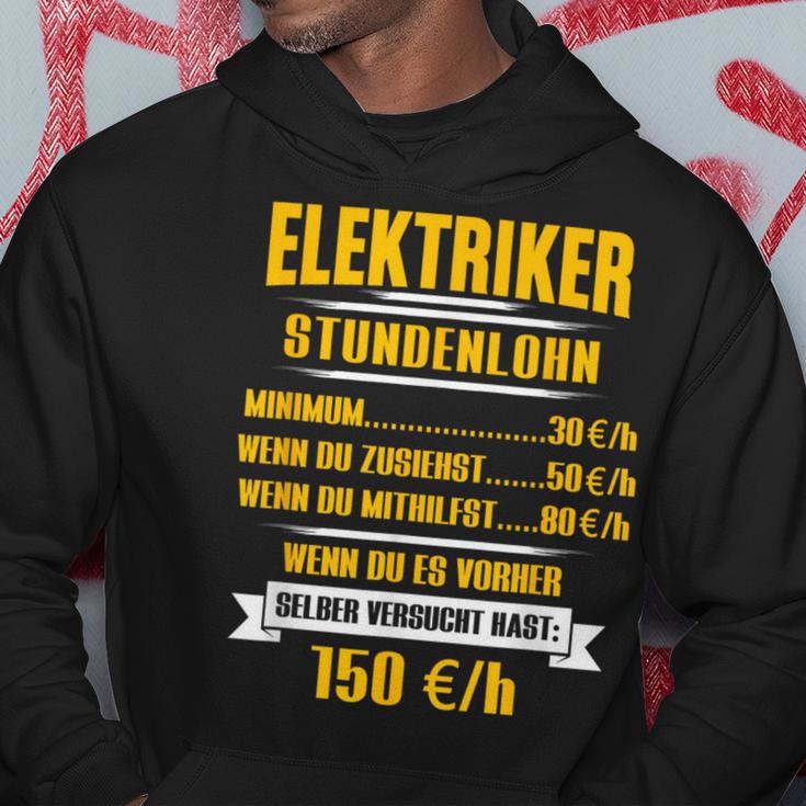 Elektriker Stundenlohn Stundensatz Kapuzenpullover Lustige Geschenke