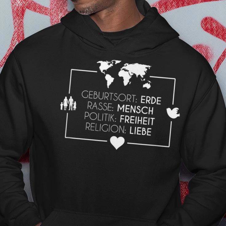 Erde Rasse Mensch Birth Place Kapuzenpullover Lustige Geschenke